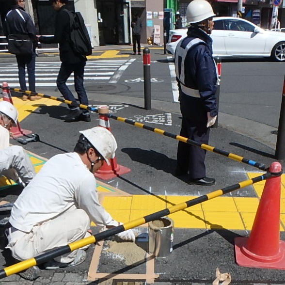 点字シート施工